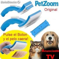 Cepillo PetZoom para mascotas (perros, gatos..) dejará de soltar pelo.
