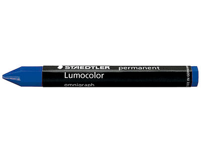 Cera staedtler para marcar azul lumocolor permanente omnigraph 236 caja de 12 - Foto 2