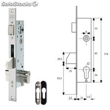 TESA R100B566 CERRADURA SEGURIDAD 1 PUNTO ESMALTADA - Ferreteria