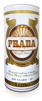 Cerveja Prada Pilsen - Lata de 1 litro