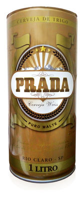 Cerveja Prada Weiss - Lata de 1 litro
