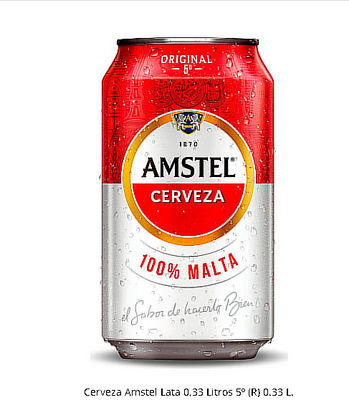 Cerveza Amstel Lata 5º (R)
