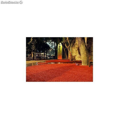 Cesped artificial supreme rojo 23 milimetros (2 x 25 metros) novedad 2023 - Foto 2
