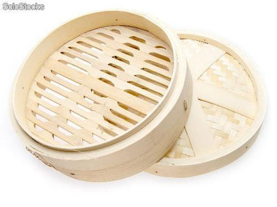 Cesta de bambú para cocinar al vapor - Foto 2