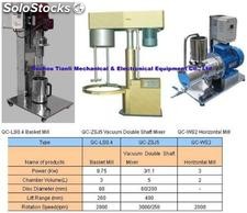 Cesta Molino / vacío mezclador de doble eje / molino horizontal