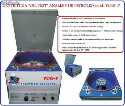 Cetrifuga para Petroleo - Analisis de sedimentos y agua en Petroleo Crudo