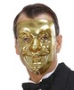 Cf. 12 máscara dorada de plástico - surtido 2 mode