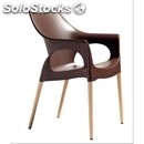 Chair / armchair natural ola - mod. 2115 - toughened engineering plastic seat -