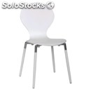 Chair-mod. ma3c-plated steel frame and painted wood-varnished plywood shell-45