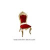 chaise baroque carved - colori: bois doré et velours rouge
