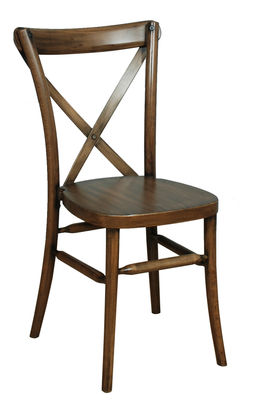 chaise bistrot dos croisé en bois