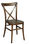 chaise bistrot dos croisé en bois - 1