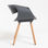 Chaise Cappio - Gris foncé - Photo 2