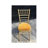chaise chiavari doré fabriquée en europe - colori: bois doré et galette or