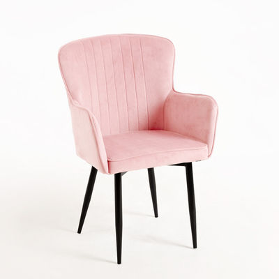 Chaise Dalye Velours - Rose