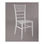 chaise de banquet chiavari européenne - colori: polycarbonate blanc - 1