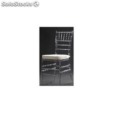 chaise de banquet chiavari européenne - colori: polycarbonate transparent