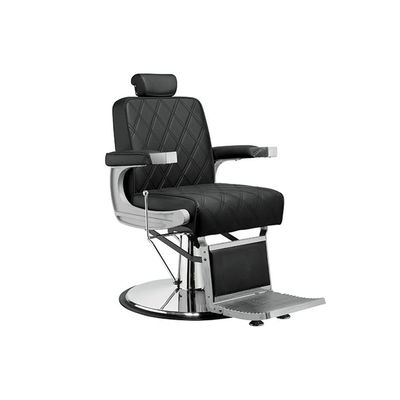 Chaise de barbier pivotante inclinable hydraulique avec accoudoirs modèle Taper