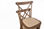 Chaise de bistrot dos croisé en bois - 1