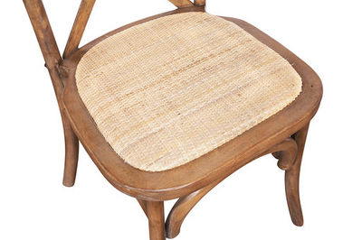 Chaise de bistrot dos croisé en bois - Photo 2