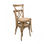 Chaise de bistrot dos croisé en bois - Photo 3