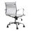 Chaise de bureau moderne simili cuir blanc - Photo 3