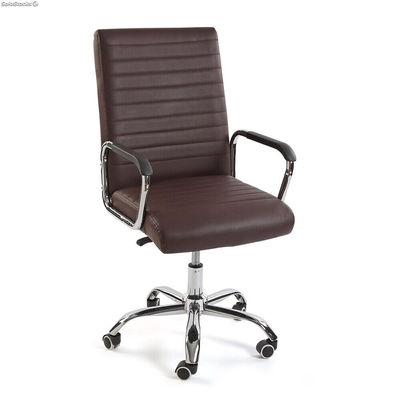 Chaise de bureau réglable en hauteur en brun, modèle &quot;Berlin&quot; - Sistemas David