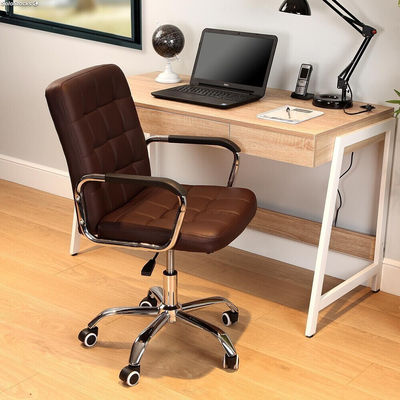 Chaise de bureau réglable en hauteur en brun, modèle &amp;quot;ECO&amp;quot; - Sistemas David - Photo 2