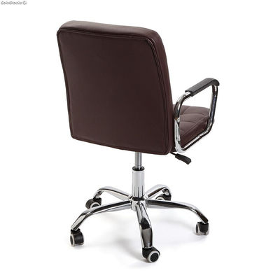 Chaise de bureau réglable en hauteur en brun, modèle &amp;quot;ECO&amp;quot; - Sistemas David - Photo 3