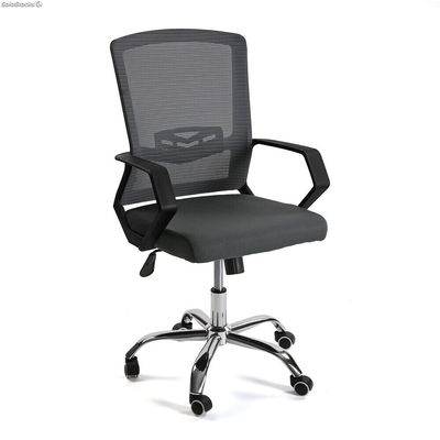 Chaise de bureau réglable en hauteur en gris, modèle &quot;ECO1&quot; - Sistemas David