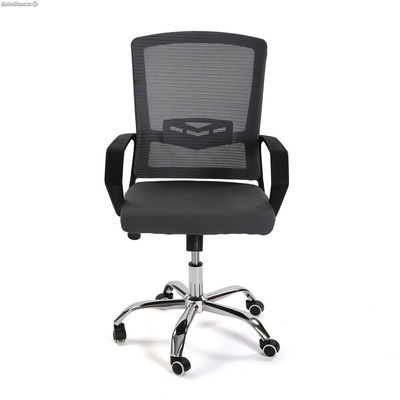 Chaise de bureau réglable en hauteur en gris, modèle &amp;quot;ECO1&amp;quot; - Sistemas David - Photo 3