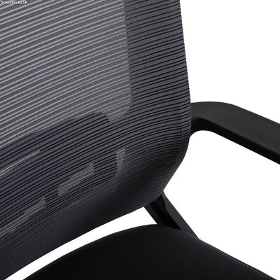 Chaise de bureau réglable en hauteur en gris, modèle &amp;quot;ECO1&amp;quot; - Sistemas David - Photo 4