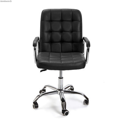 Chaise de bureau réglable en hauteur en noir, modèle &amp;quot;ECO&amp;quot; - Sistemas David - Photo 4