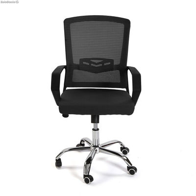 Chaise de bureau réglable en hauteur en noir, modèle &amp;quot;ECO1&amp;quot; - Sistemas David - Photo 2