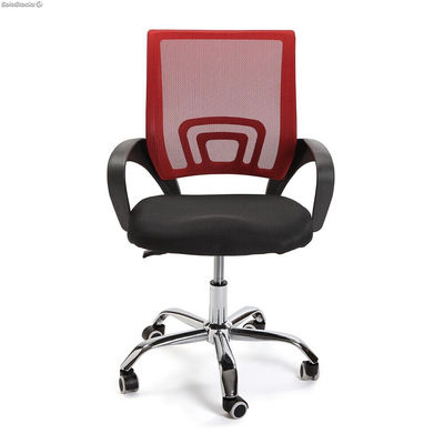 Chaise de bureau réglable en hauteur. (Noir / rouge) - Sistemas David