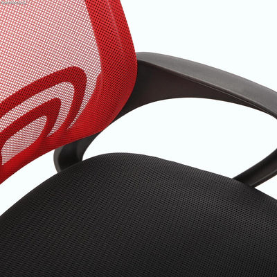 Chaise de bureau réglable en hauteur. (Noir / rouge) - Sistemas David - Photo 4