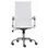 Chaise de bureau simili cuir blanc dossier haut - Photo 3