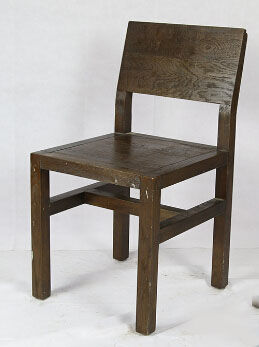 chaise de café en bois - Photo 2