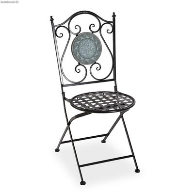 Chaise de jardin en mosaïque turquoise - Sistemas David