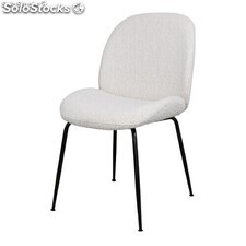 Chaise de style contemporain, structure en acier, finition peinture powder