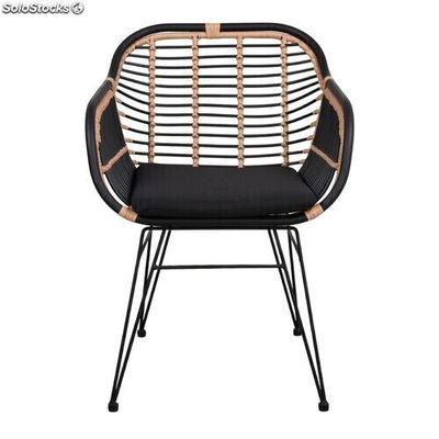 Chaise de style Scandinave avec assise et dossier en rotin synthétique et - Photo 2