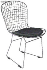 Chaise design métallique assise en simili cuir