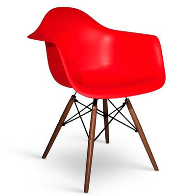 Chaise Eames Daw Style Noyer rouge