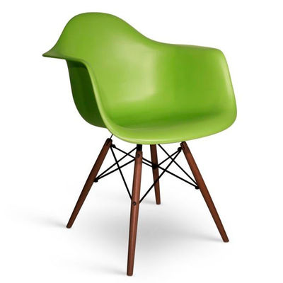 Chaise Eames Daw Style Noyer vert