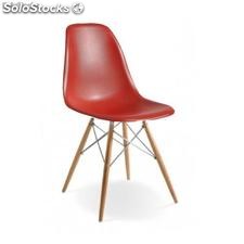 Chaise Eames dsw Chrome Edition Rouge