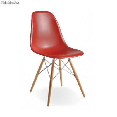 Chaise Eames dsw Chrome Edition Rouge