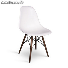 Chaise Eames DSW Style noyer blanc