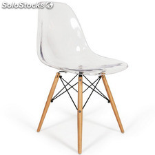Chaise Eames DSW Style transparent