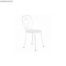 chaise en acier blanc fermob