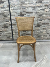 Chaise en bois bambou et rottin naturel
